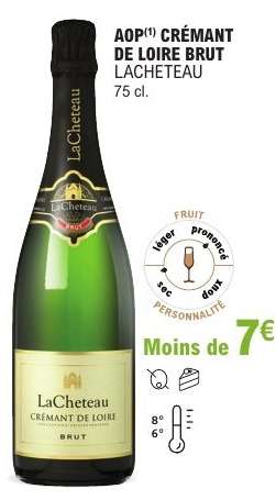 AOP Crémant de Loire Brut "Lacheteau"