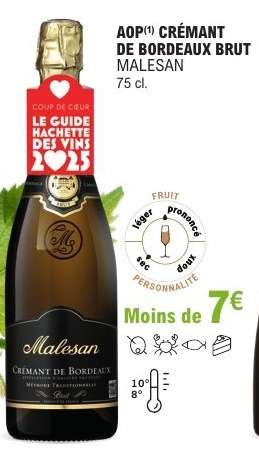 AOP Crémant de Bordeaux Brut Malesan