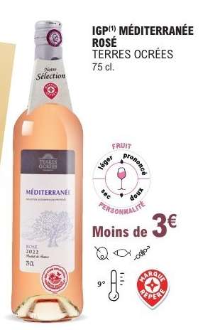 IGP MÉDITERRANÉE ROSÉ TERRES OCRÉES
