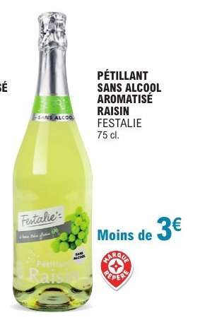 PÉTILLANT SANS ALCOOL AROMATISÉ RAISIN FESTALIE