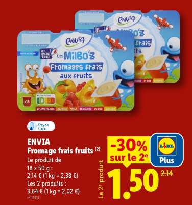 ENVIA Fromage frais fruits
