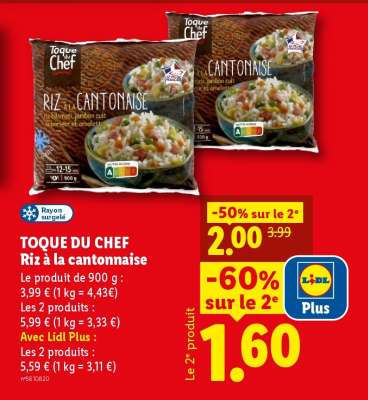 TOQUE DU CHEF Riz à la cantonaise