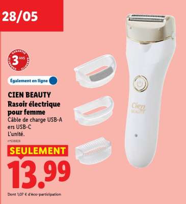 CIEN BEAUTY Rasoir électrique pour femme