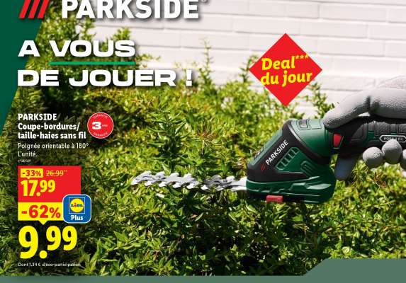 Parkside Coupe-bordures/ taille-haies sans fil