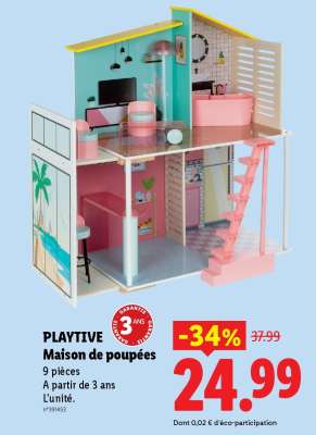 PLAYTIVE Maison de poupées