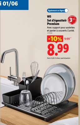 W5 Set d'égouttoir Premium