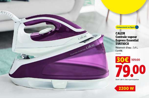 CALOR Centrale vapeur Express Essential SV6110C0