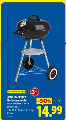 GRILLMEISTER Barbecue boule
