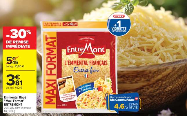 Emmental Râpé "Maxi Format" ENTREMONT