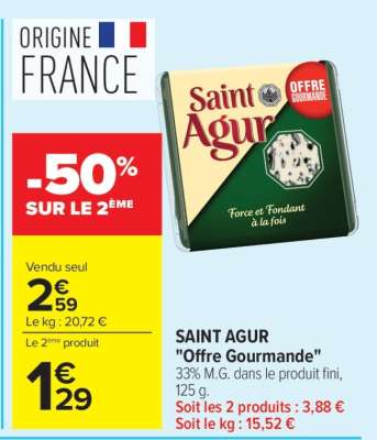 SAINT AGUR "Offre Gourmande"