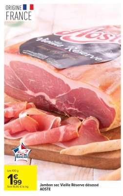 Jambon sec Vieille Réserve désossé AOSTE