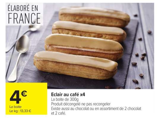 Eclair au café x4