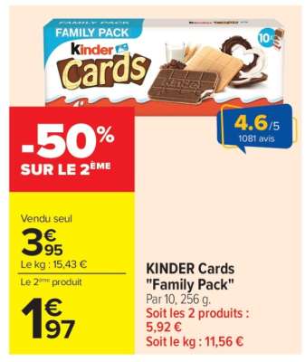 KINDER Cards "Family Pack"