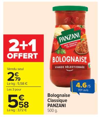 Bolognaise Classique PANZANI