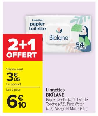 Lingettes Biolane