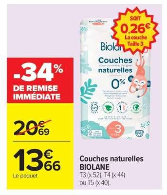 Couches Naturelles BIOLANE