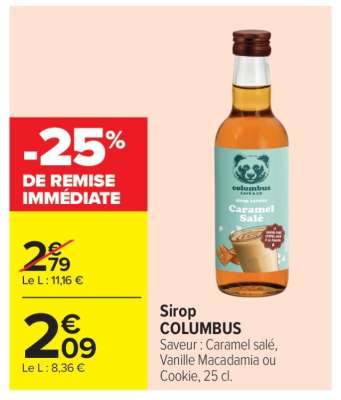 Sirop COLUMBUS