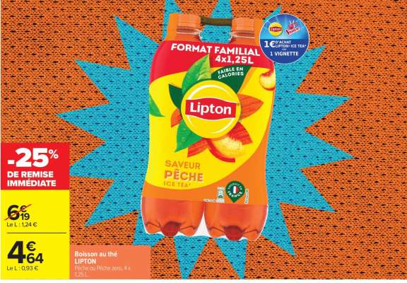 BOISSON AU THÉ “LIPTON”