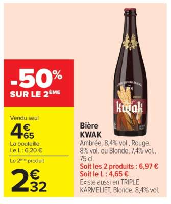 Bière Kwak*