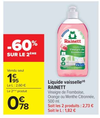 LIQUIDE VAISSELLE RAINETT