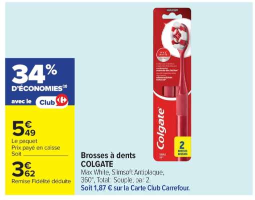 Brosses à dents COLGATE