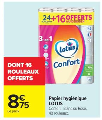 Papier hygiénique LOTUS