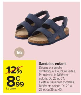 Sandales enfant