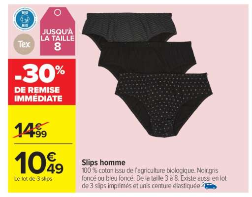 Slips homme