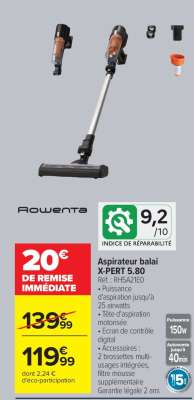 Aspirateur balai X-PERT 5.80