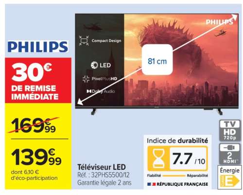 Téléviseur LED Philips