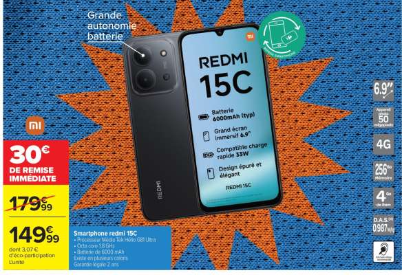 SMARTPHONE REDMI 15C