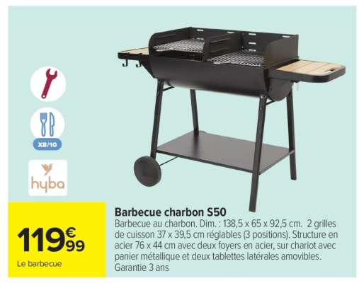 Barbecue charbon S50