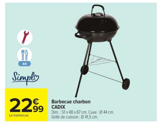 Barbecue charbon Cadix
