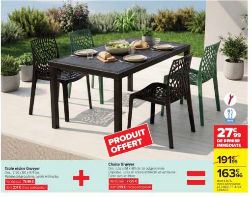 Table résine Gruyver