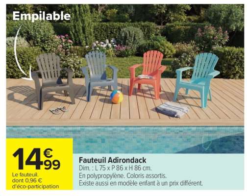 Fauteuil Adirondack