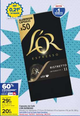 Capsules de café L'OR Espresso