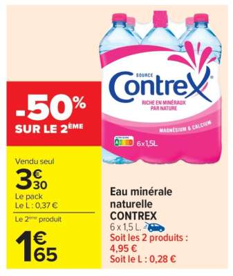 Eau Minérale Naturelle Contrex