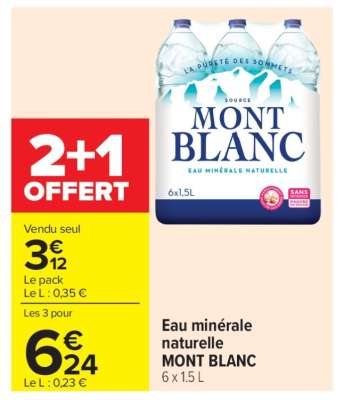 Eau Minérale Naturelle Mont Blanc