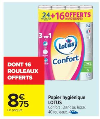 Papier hygiénique LOTUS