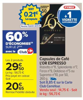Capsules de café L'OR Espresso