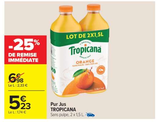 Pur jus TROPICANA