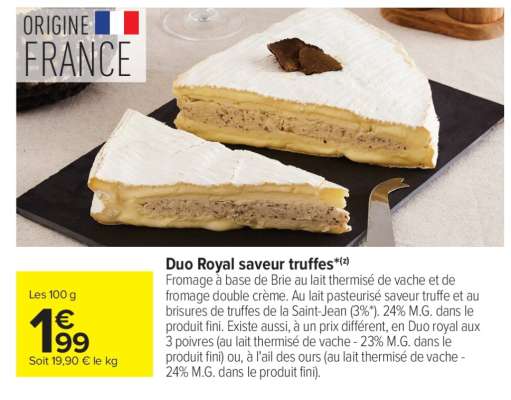 Duo Royal saveur truffes*