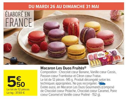 Macaron Les Duos Fruités