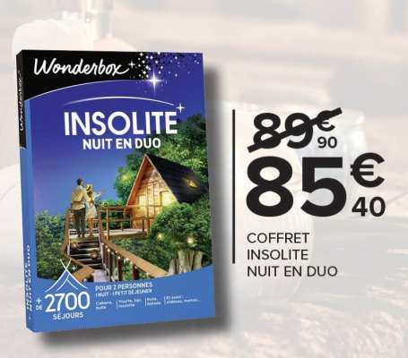 COFFRET INSOLITE NUIT EN DUO