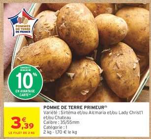 Pomme de terre Primeur