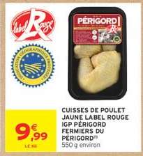 CUISSES DE POULET JAUNE LABEL ROUGE IGP PÉRIGORD FERMIERS DU PÉRIGORD