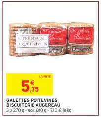 GALETTES POITEVINES BISCUITERIE AUGEREAU