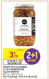 Mogettes cuisinées à la Charentaise