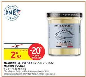 MAYONNAISE D'ORLÉANS L'ONCTUEUSE MARTIN-POURET