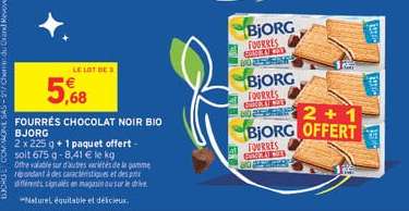 FOURRÉS CHOCOLAT NOIR BIO BJORG